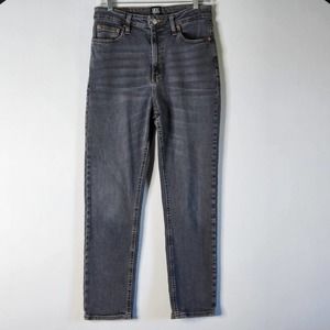 BDG Urban Outfitters Girlfriend High Rise Black Faded Jeans 30 US 10 Distressed